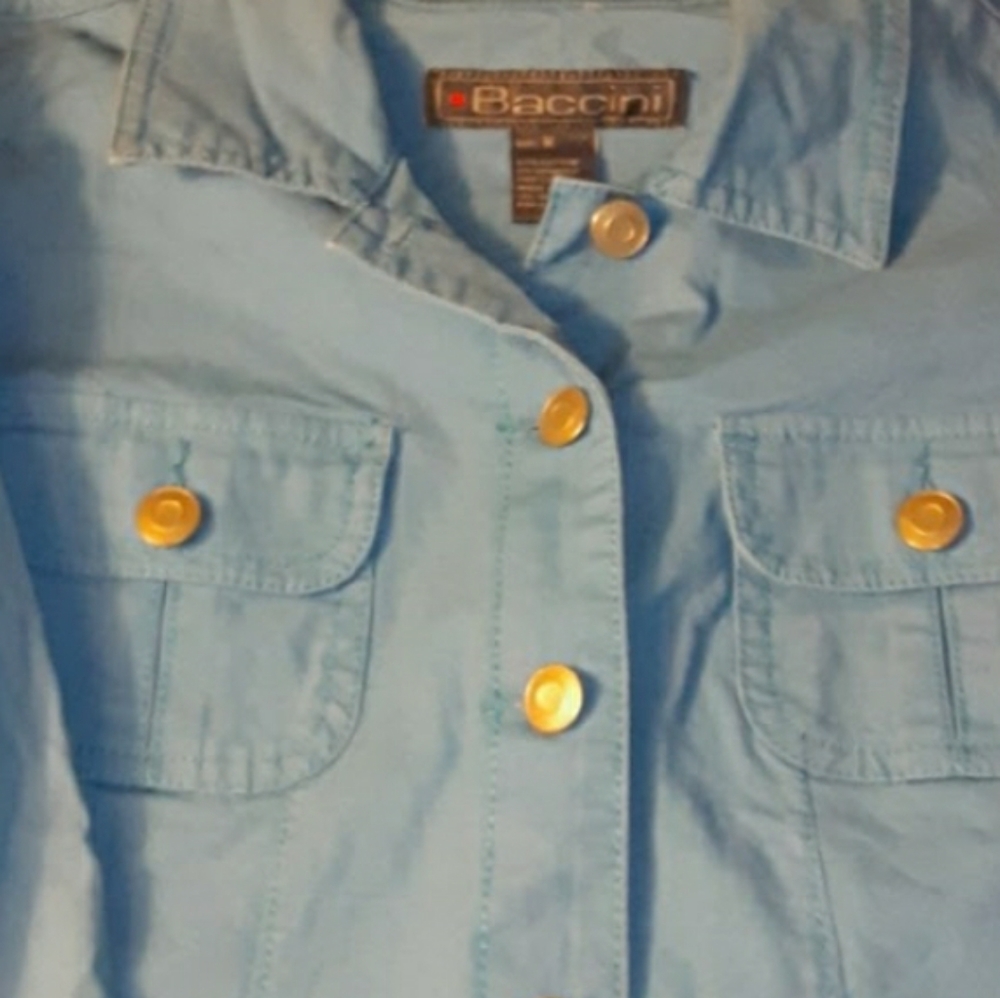 Baccini Light Blue Utility Jacket - image 4